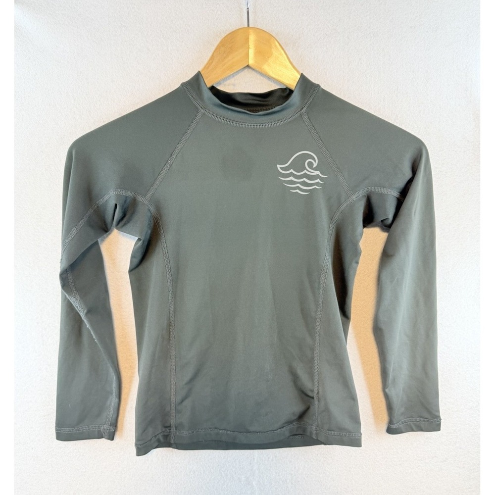 ART CLASS Rash Guard / Swim shirt, Youth size Small 6/7, Gray, Long Sleeve
